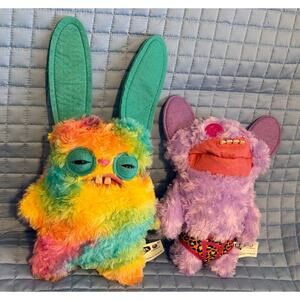 2 Fuggler Funny Ugly Monster stuffed toy plush 2024 Budgie and Rabid Rabbit